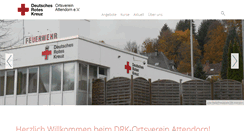 Desktop Screenshot of drk-attendorn.de