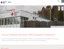 Tablet Screenshot of drk-attendorn.de